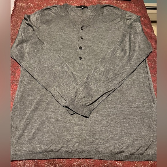GucciMen’s 100% silk crew sweatercharco grey XXXL